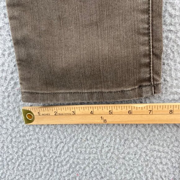 Chicos Jeans Womens 0.5 US 6 Brown Platinum Denim Ultimate Fit Slim Leg Stretch - Picture 8 of 11